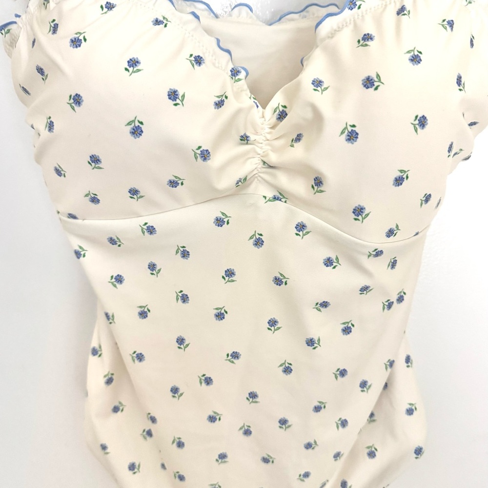 H&M Blue and White Polka Dot One Piece Swimsuit - Picture 6 of 7